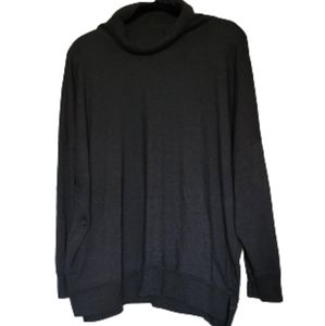 XXL Cowl Neck Sweatshirt Fleece Tunic
